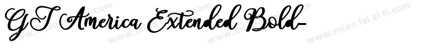 GT America Extended Bold字体转换